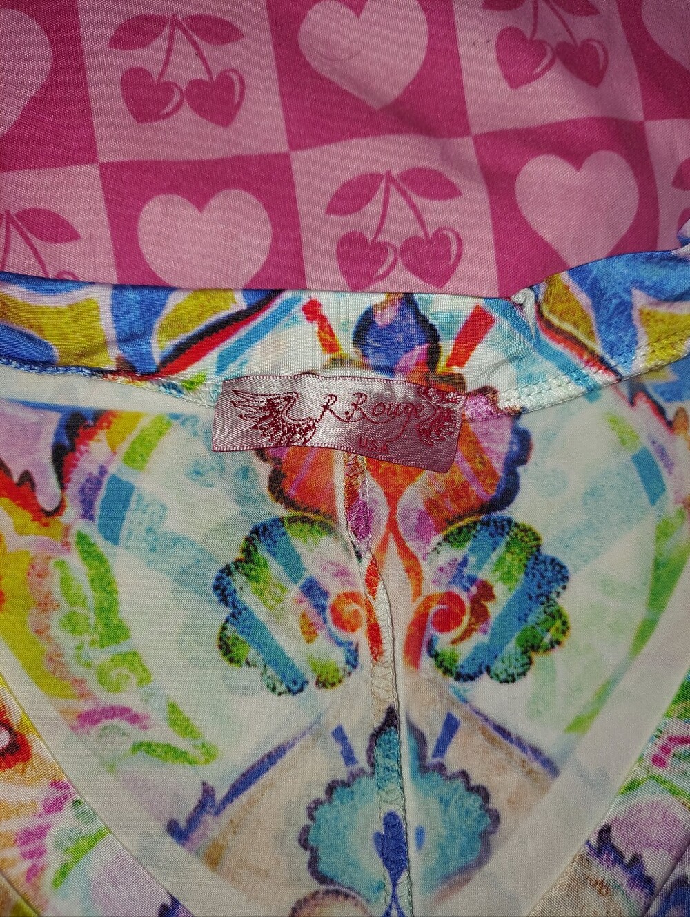 R. ROUGE Rhinestone Short Sleeve Dress - Picture 3 of 3